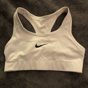 NIKE white sports bra